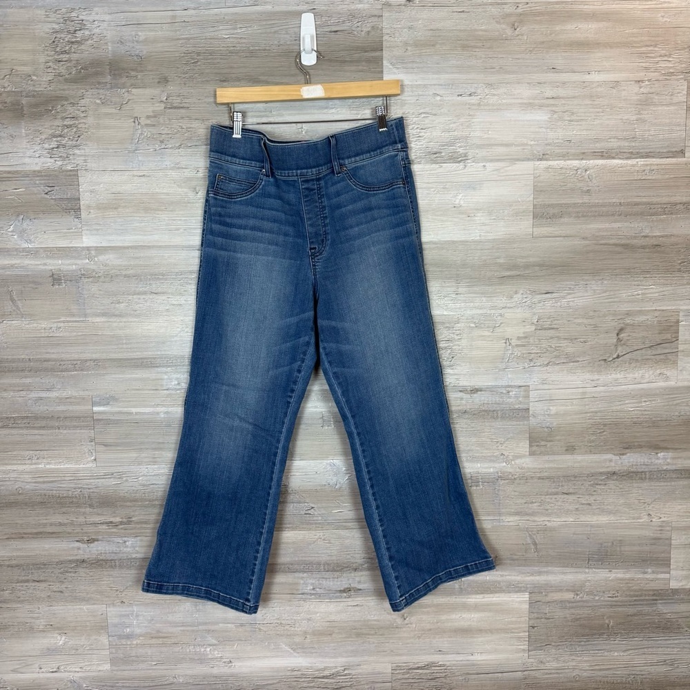 Spanx EveryWear Flare Jeans Pull-On High Rise Medium Wash 1X / 1XT